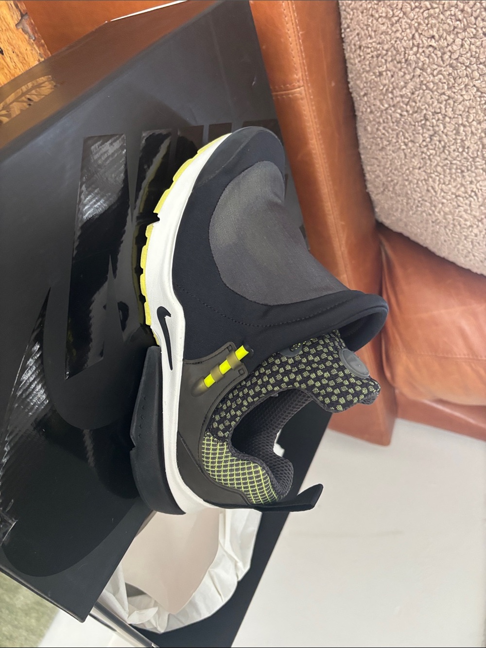 Comes des Garcon CDG/Nike Air presto Tent (anthracite/lemon), size 7m 8.5w